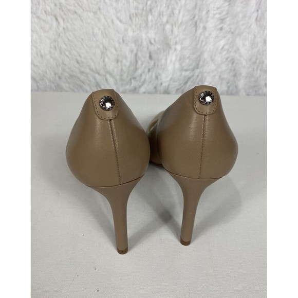 MICHAEL Michael Kors Women's Dorothy Leather Pointed-Toe Flex Pumps - Dark Khaki - Picture 5 of 8